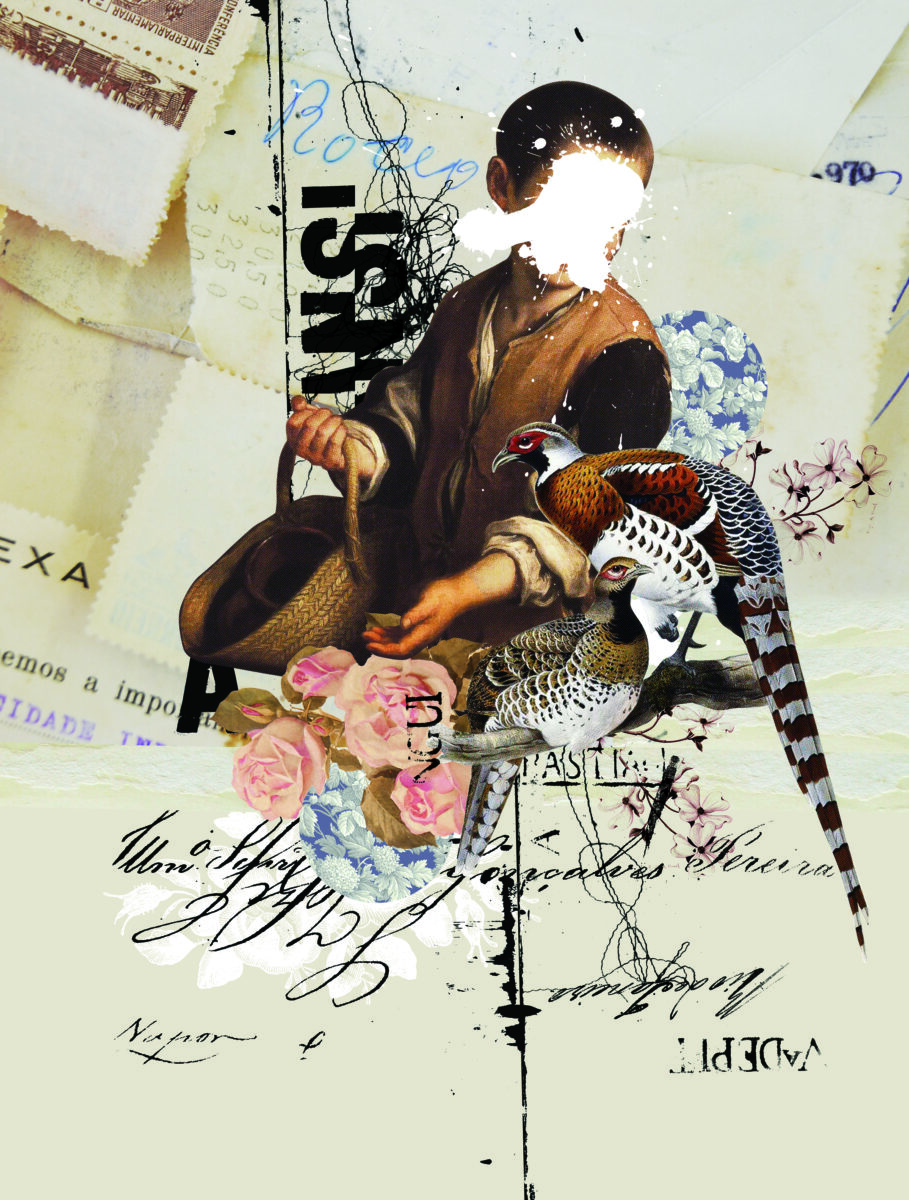 Obra de arte de Samuel Eller - Caravaggio comia faisão, 2019 - Collage de Mixed Media