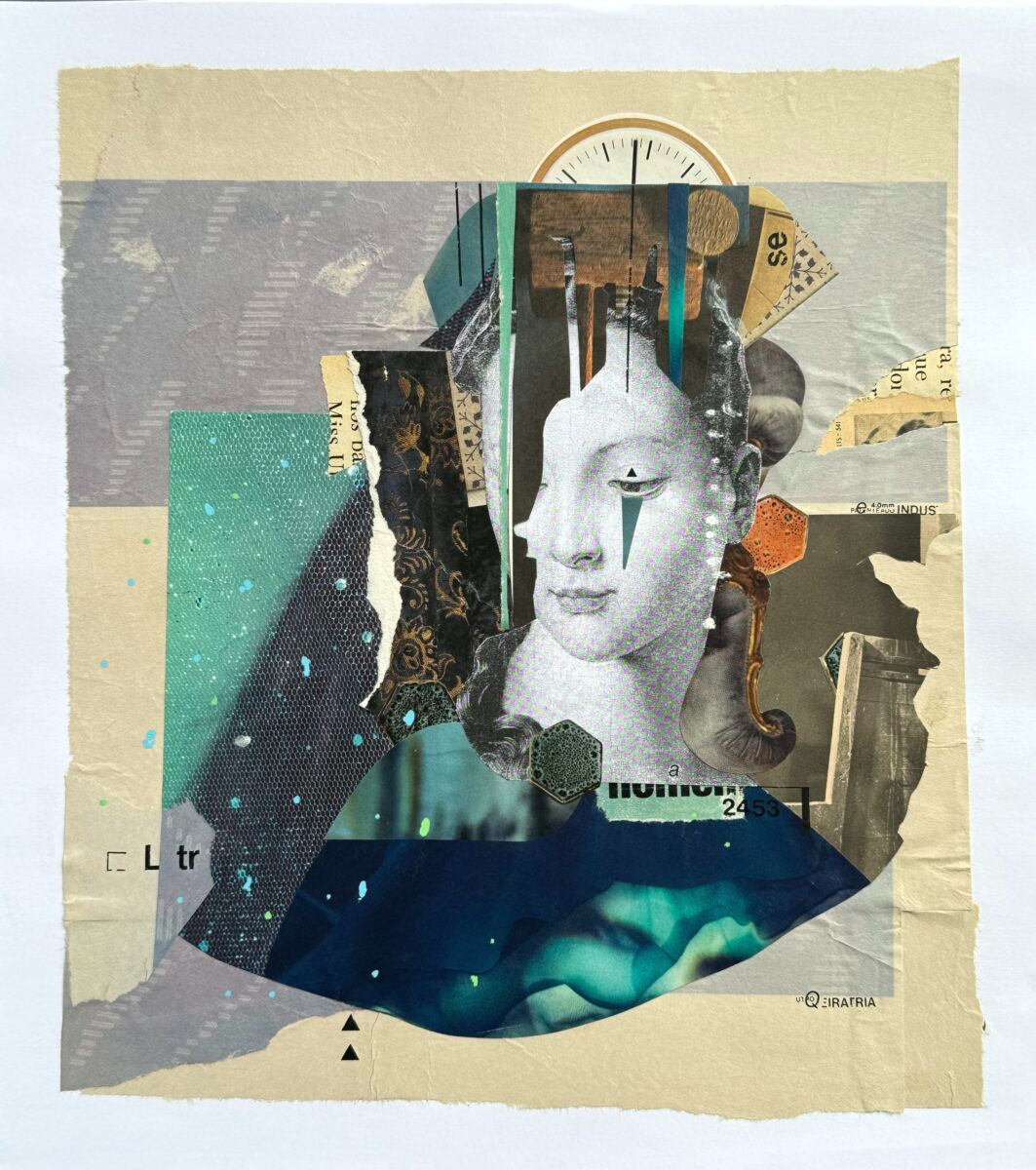 Obra de arte de Samuel Eller - Miss U, 2022 - Collage Analógica - recortes de imagens impressa