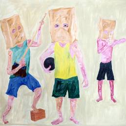 Obra de arte de Lila Costa - Quem vai financiar meu sonho, 2019 - Acrílica sobre tela,